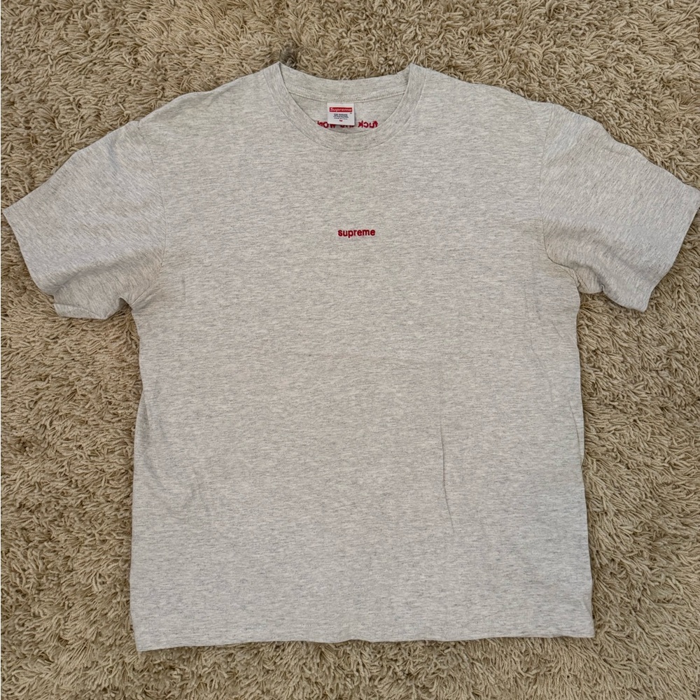 Supreme Heather Gray Short Sleeve Tee